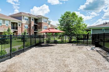 Pet friendly community with enclosed dog park